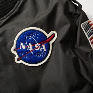 Mens-NASA-flight-jacket-closeup1 Red Canoe Men's NASA Flight jacket