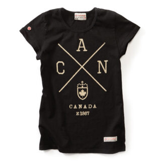 Women's Cross Canada T-shirt, Black