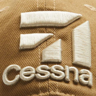Cessna 3D Logo Cap, Tan