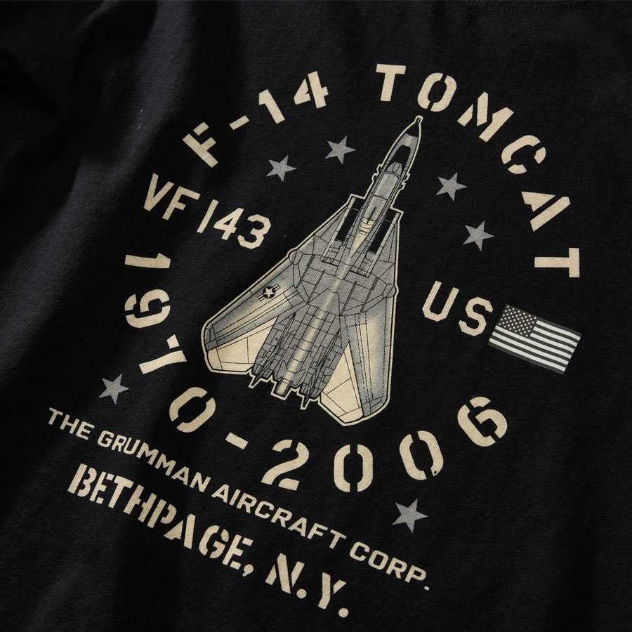 Top Gun Officially Licensed Tomcat T-Shirt - Black Graphic Tee With F-14 Tomcat Design, Sizes S-XXL - View #6